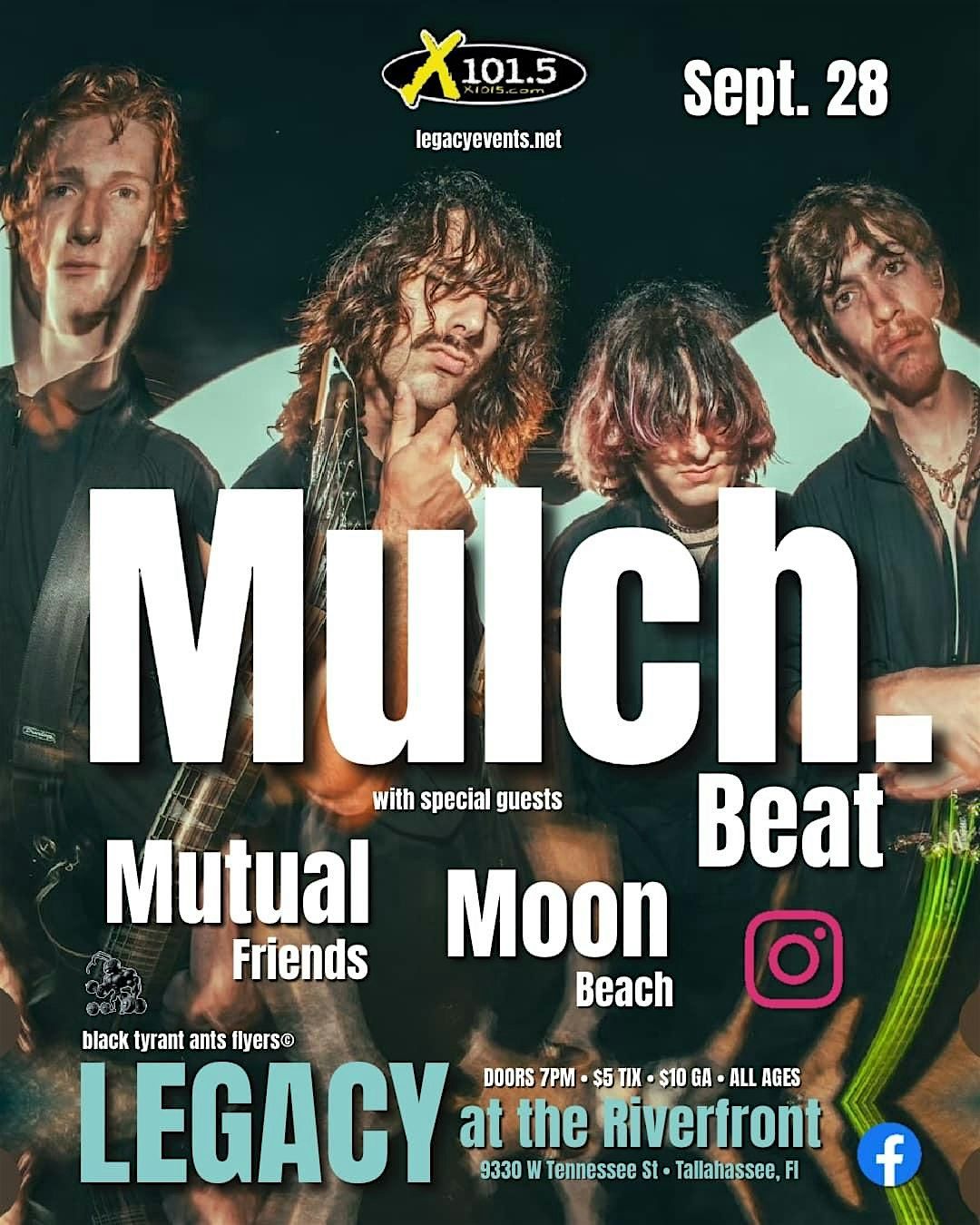 Mulch in concert with Mutual Friends and Moon Beach!