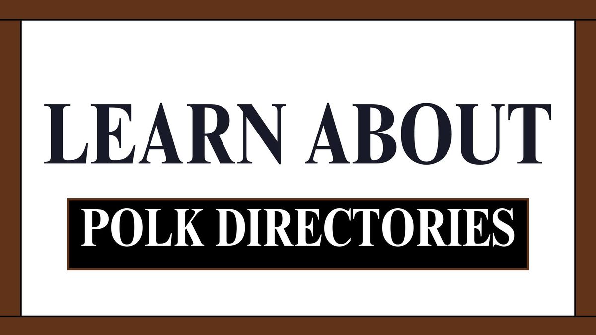 Learn About Polk Directories