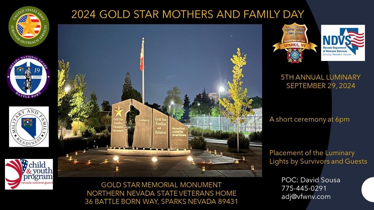 5th Annual Gold Star Mothers and Family Luminary event at the Gold Star Family Memorial Monument