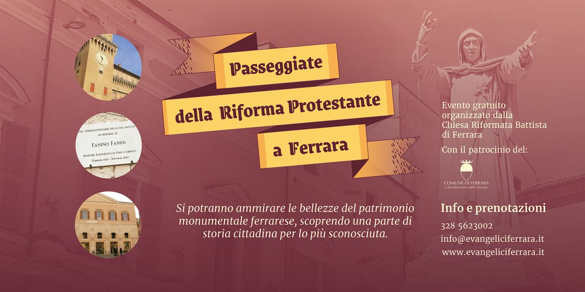 Passeggiate della Riforma protestante a Ferrara