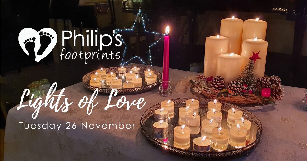 Philip's Footprints Lights of Love Service 2024