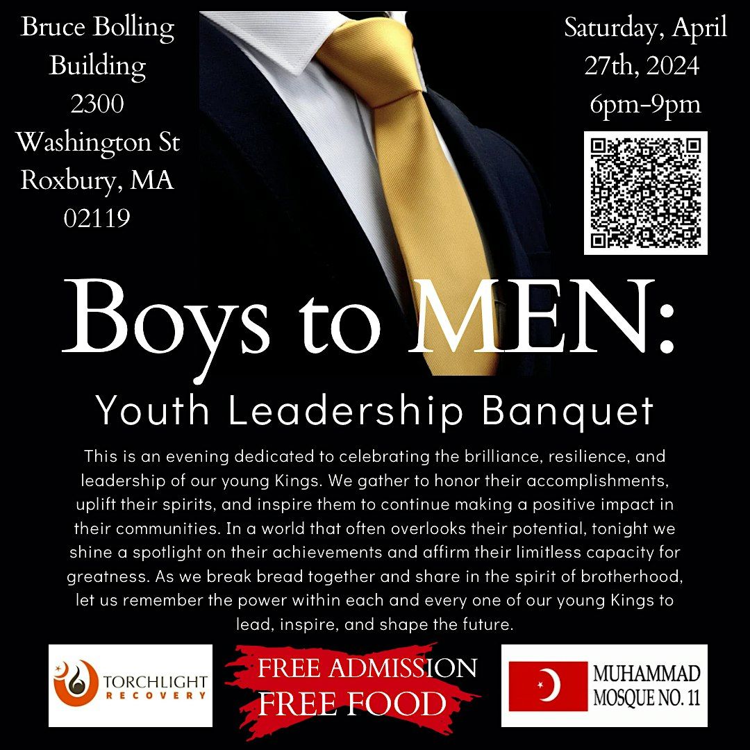 Boys to MEN: Youth Leadership Banquet