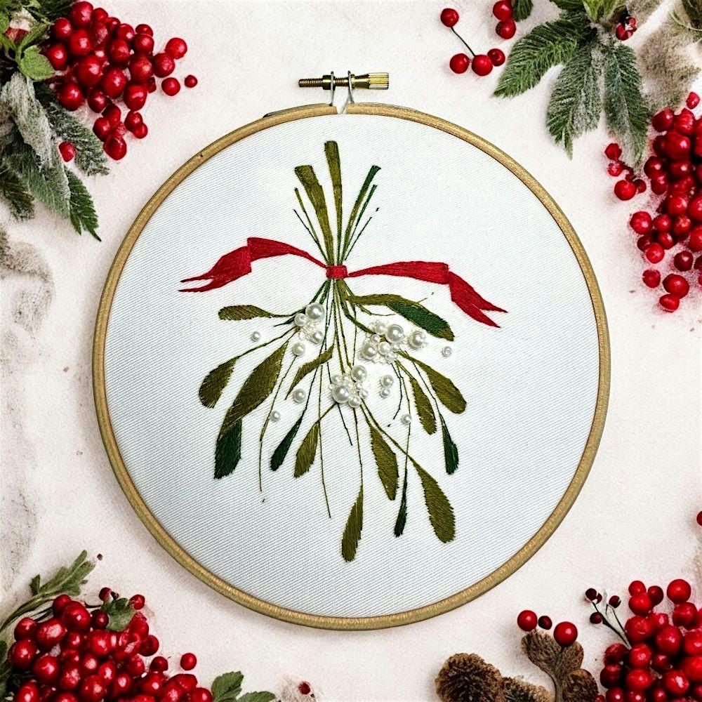 Christmas Embroidery Workshop at The Canonbury Tavern, Islington