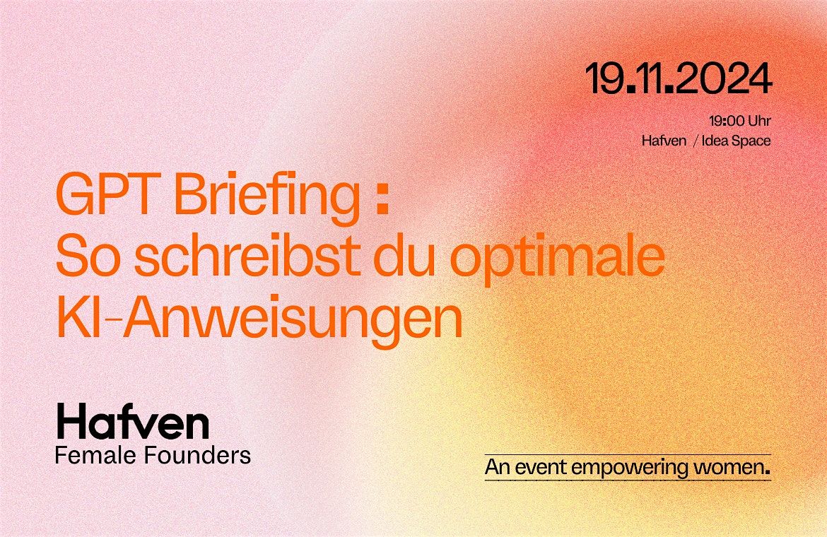 HFF Hafven Female Founders Impuls- & Netzwerktreffen November