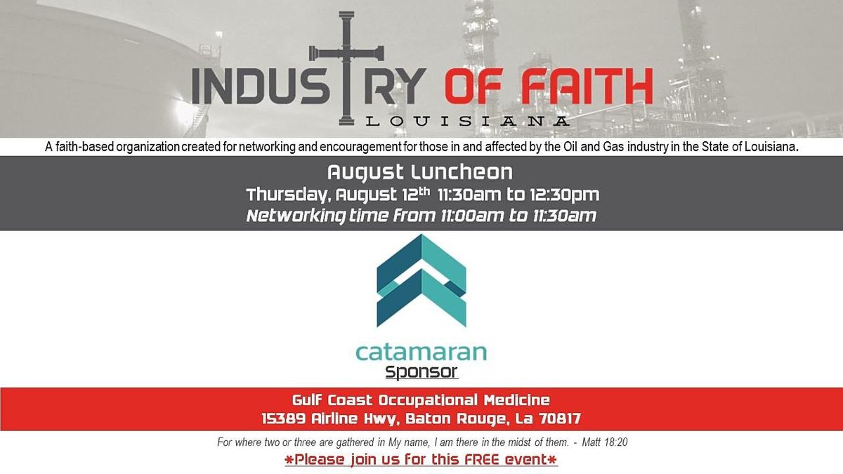 Industry of Faith - August 2021 Luncheon