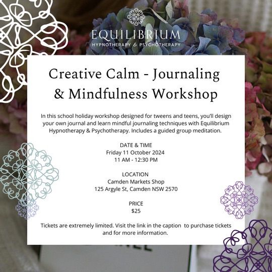 Creative Calm: A Journaling & Mindfulness Workshop