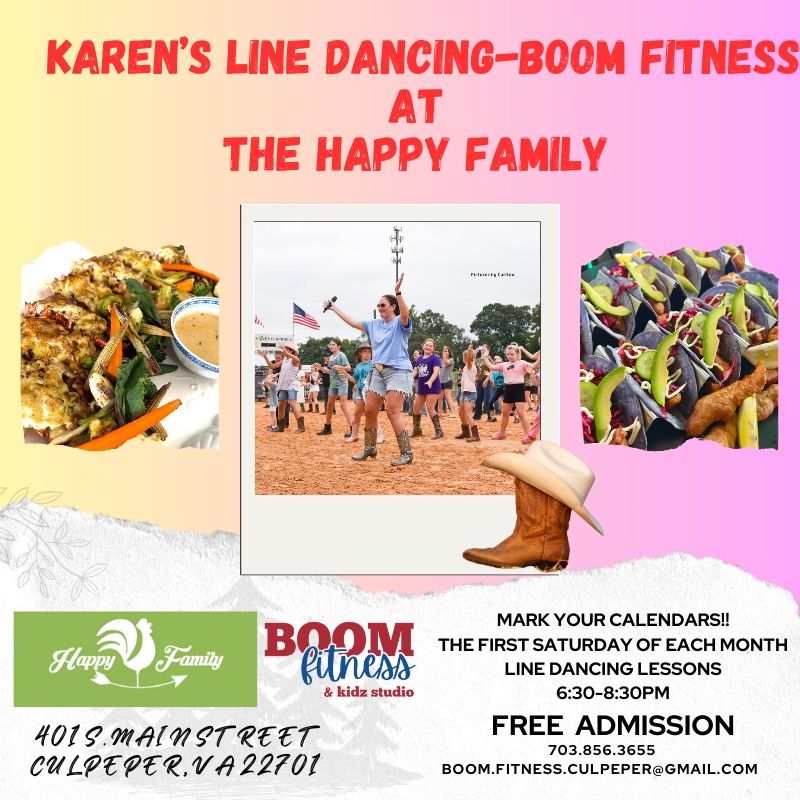 Karen's Line Dancing-BOOM Fitness at The Happy Family Restaurant 