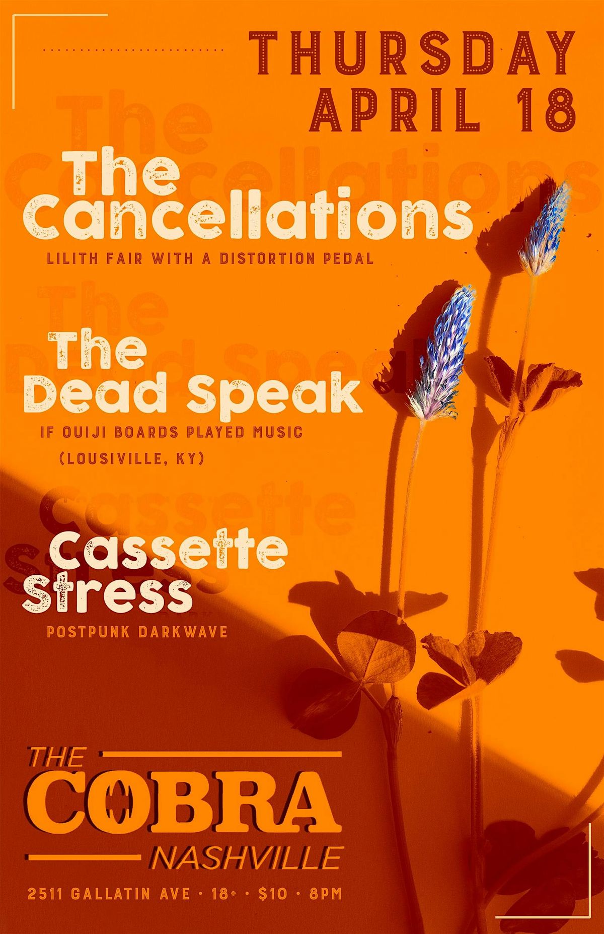 The Cancellations | The Dead Speak | Cassette Stress