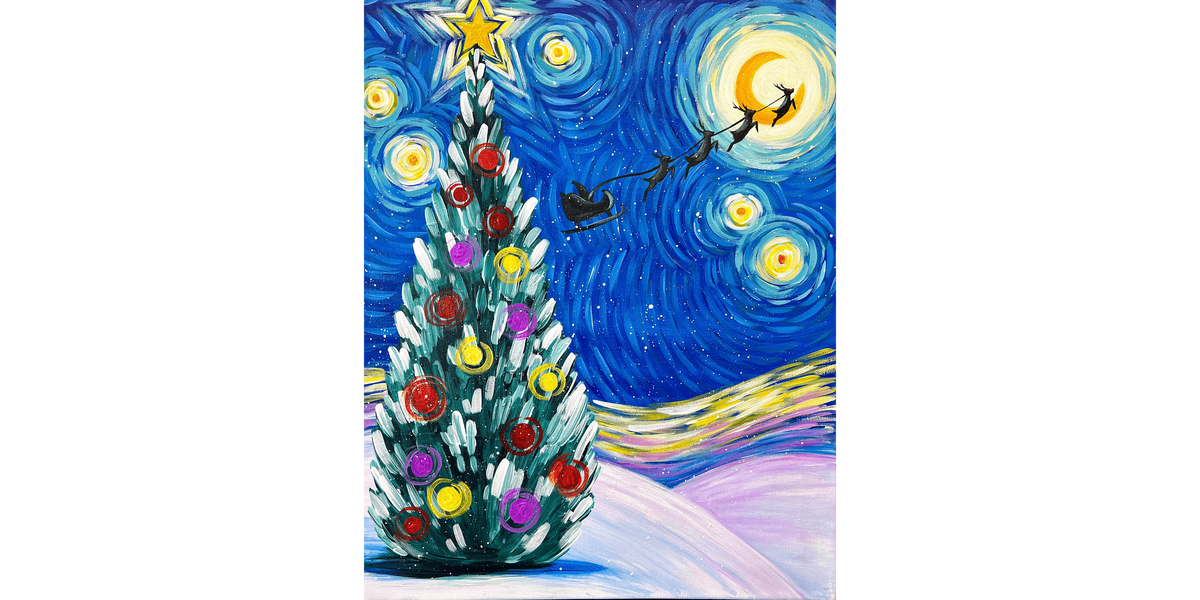 Van Gogh's Starry Christmas Eve - Paint and Sip in Phoenix | Classpop!\u2122