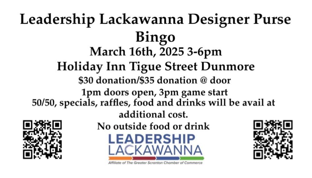 Leadership Lackawanna Designer Purse Bingo