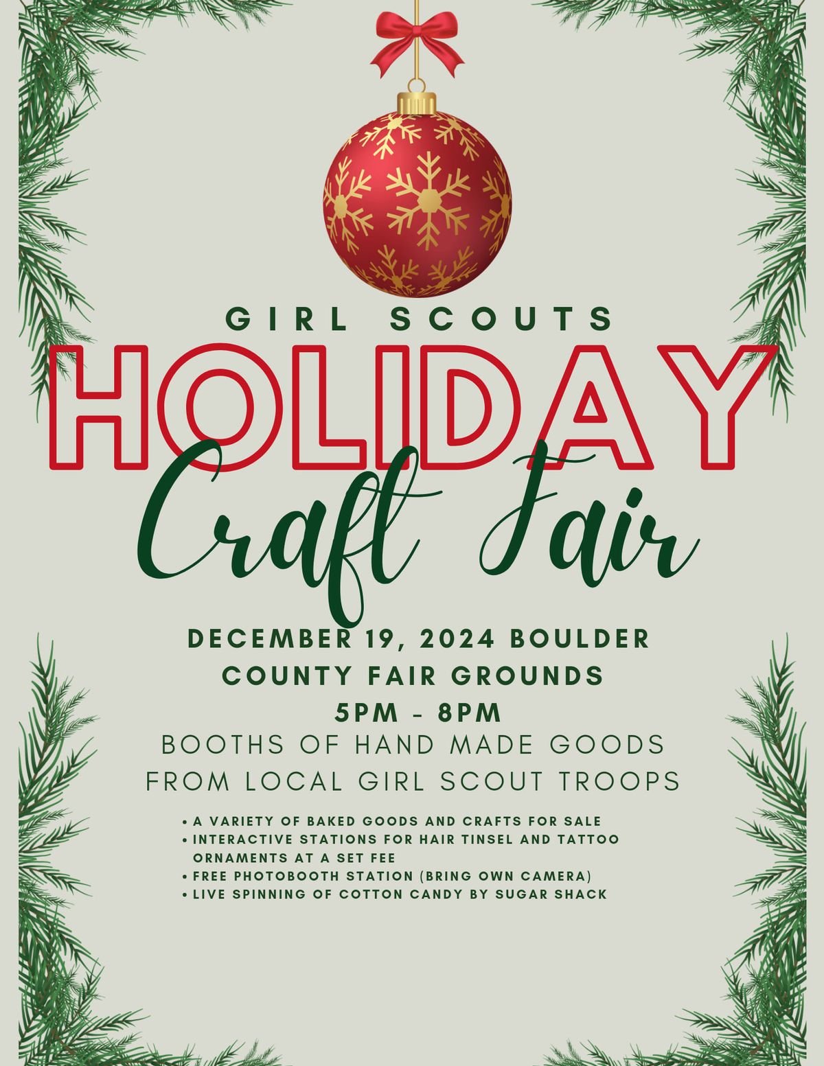 Holiday Craft and Bake Sale 2024