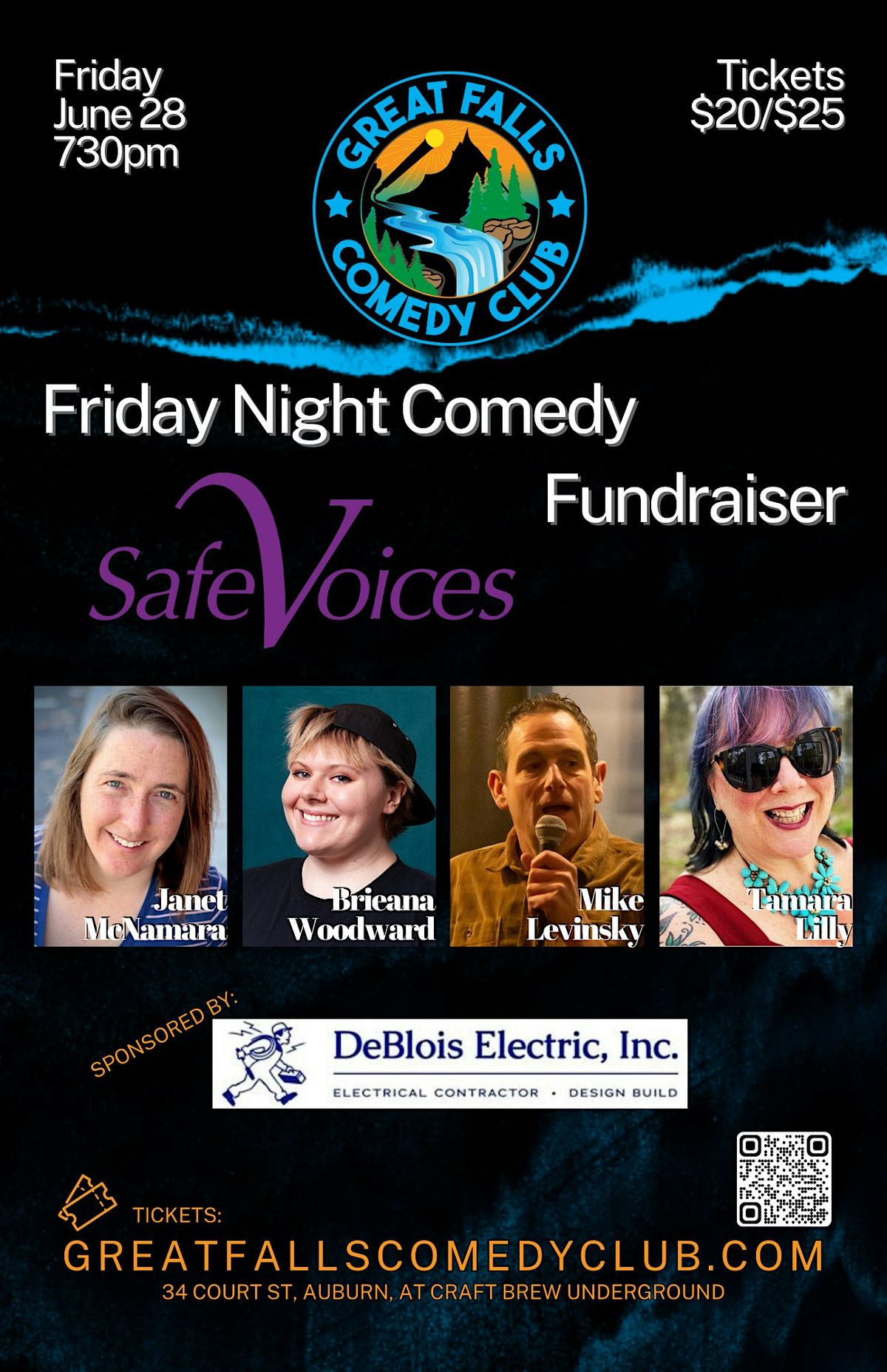 Friday Night Comedy Fundraiser for Safe Voices