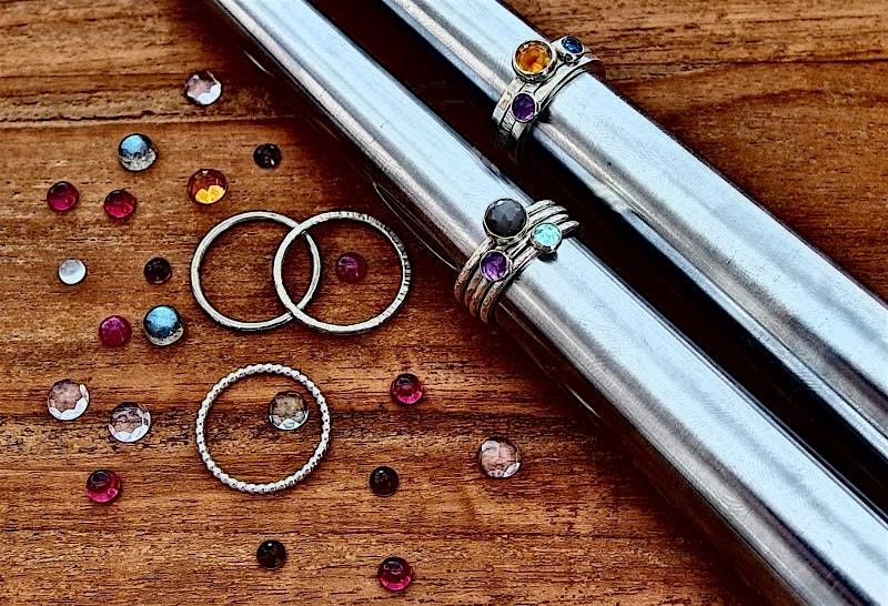 Make a Set of Stacking Rings with a Gemstone Setting