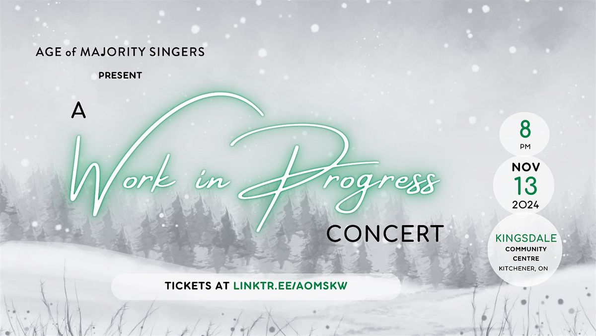 Age of Majority Singers Presents: A Work-In-Progress Concert - Fall 2024