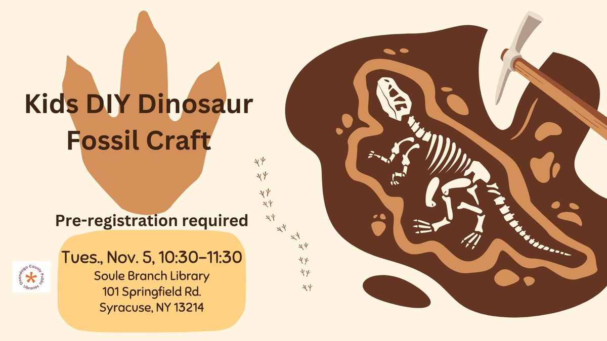 Kids DIY Dinosaur Fossil Craft