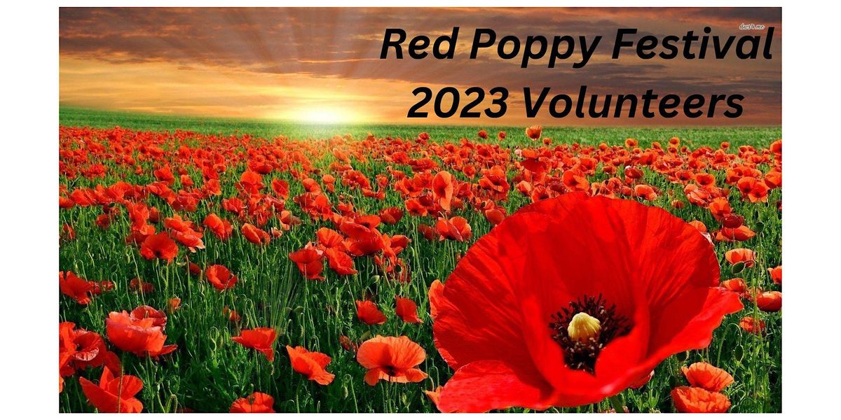 2023 Red Poppy Festival Volunteers, Williamson County Courthouse