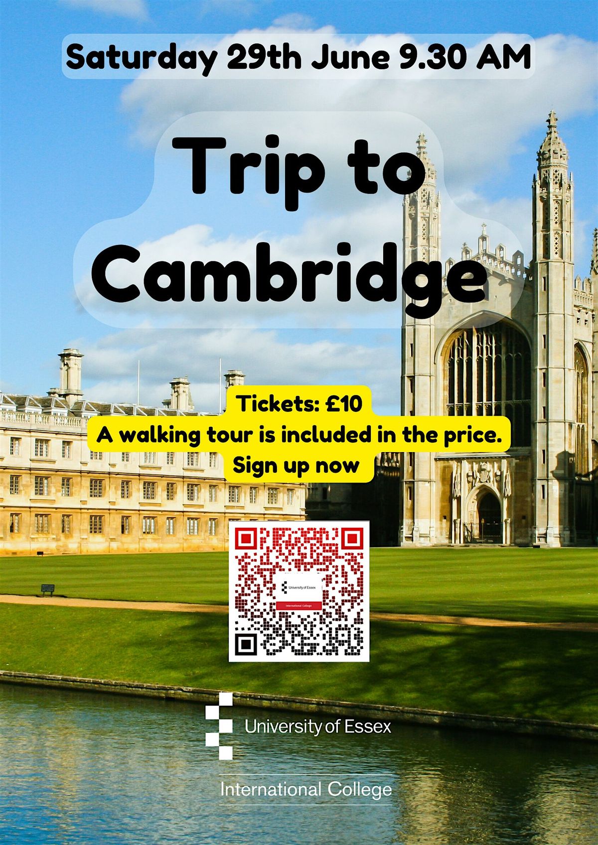 June Trip to Cambridge. Creepy Walking  tour. UEIC students only