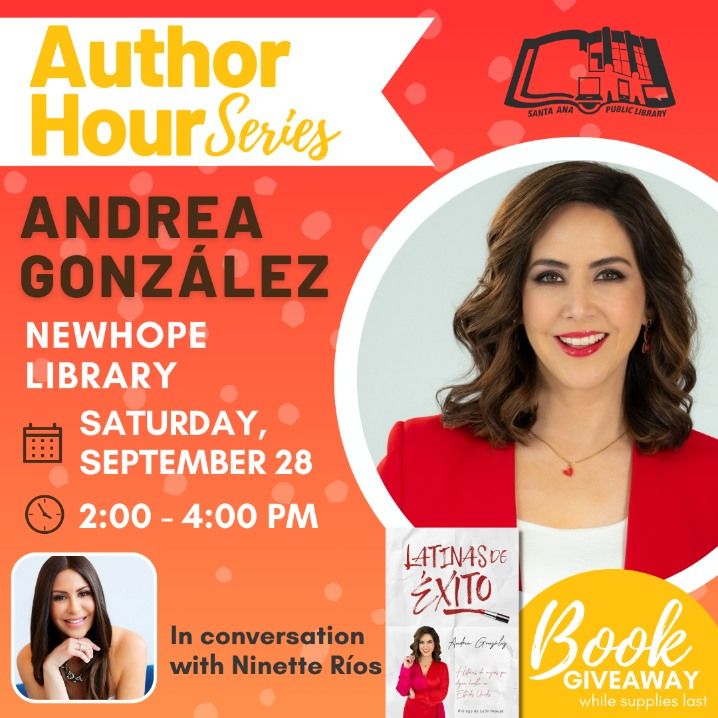 Author Hour In Honor of Hispanic Heritage Month: Featuring Andrea Gonzalez