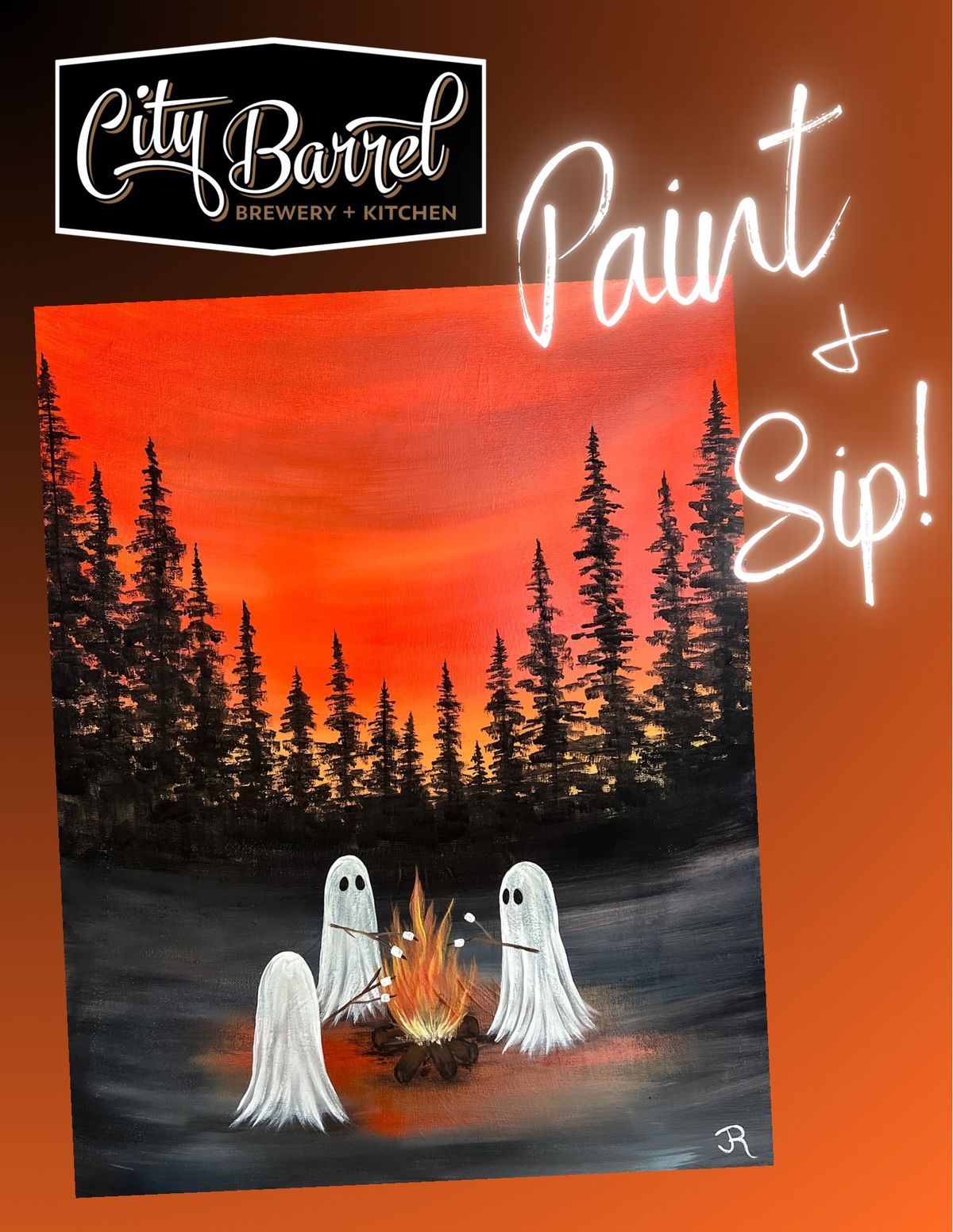 Paint & Sip at City Barrel Brewing!