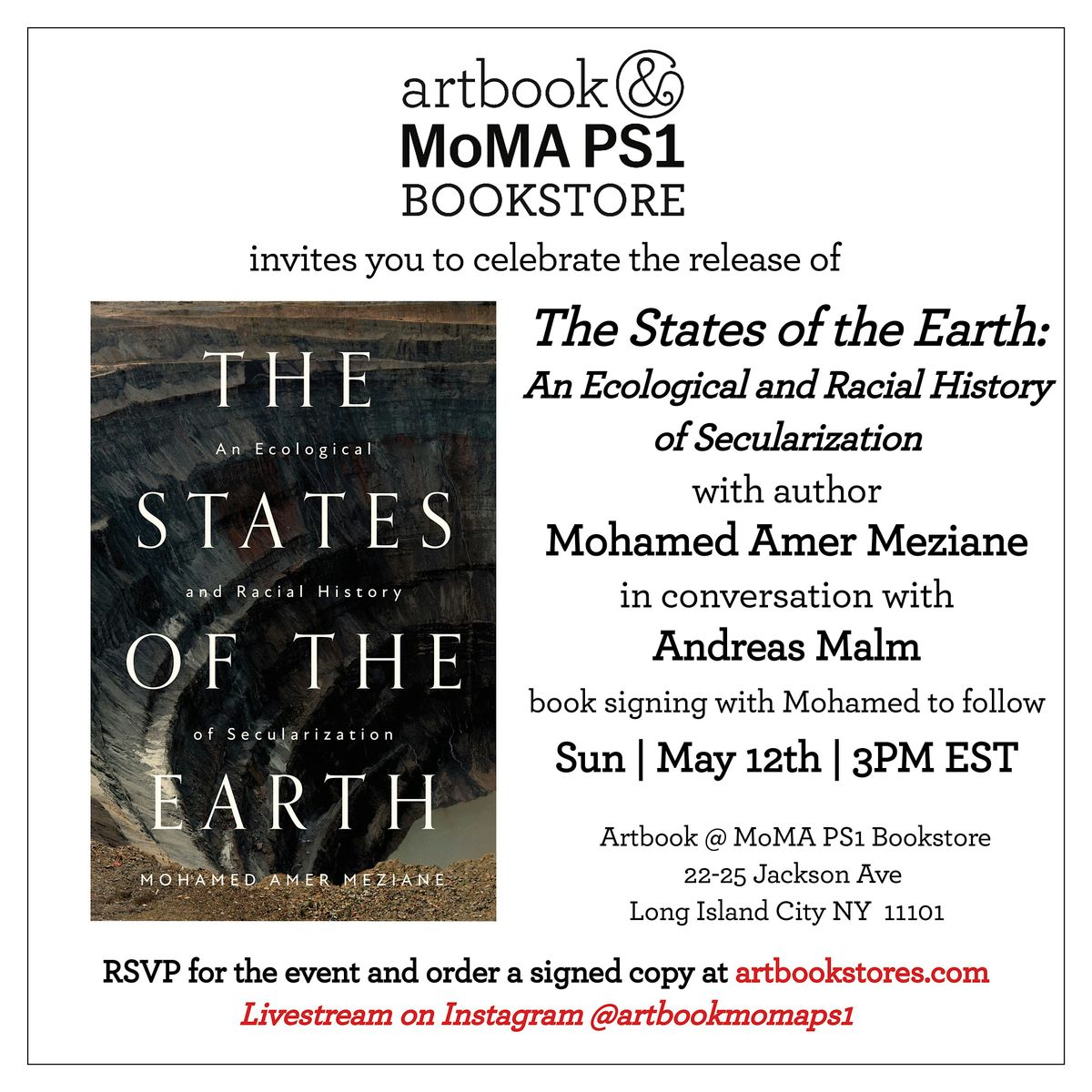 Book Launch: Mohamed Amer Meziane. The States of the Earth