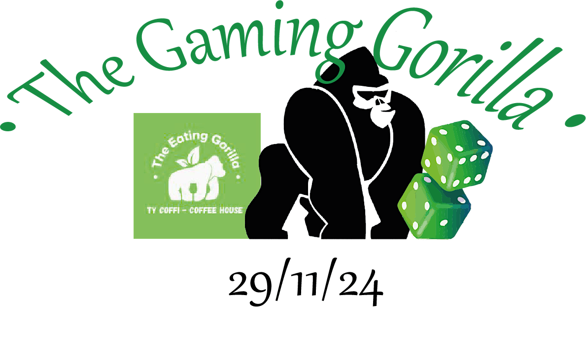 Boardgame Evening at The Eating Gorilla, Penrhyndeudraeth, Gwynedd. 29th NOV 24