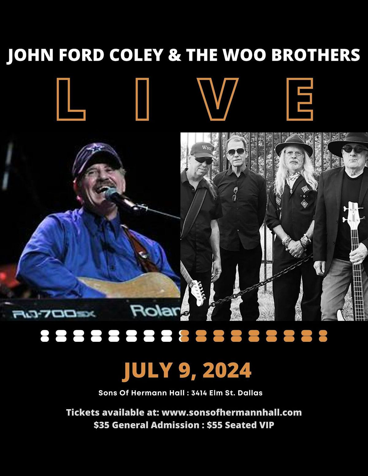 JOHN FORD COLEY & THE WOO BROTHERS LIVE AT SONS OF HERMANN HALL