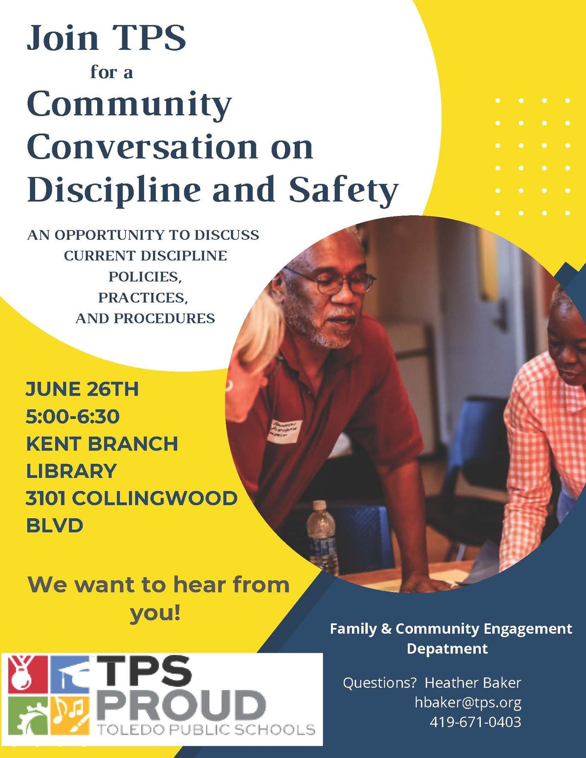 Community Conversation on Discipline and Safety