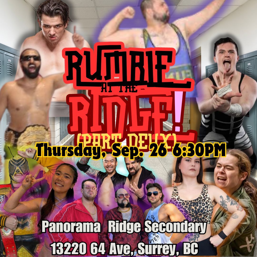 ASW Rumble at the Ridge Part Deux on Thursday September 26, 2024 at Panorama Ridge School in Surrey