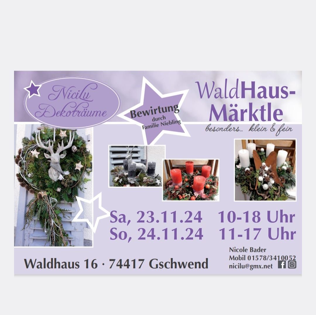 Waldhausm\u00e4rktle Samstag & Sonntag