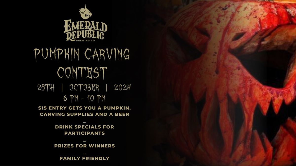 Pumpkin Carving Contest at Emerald Republic Brewing