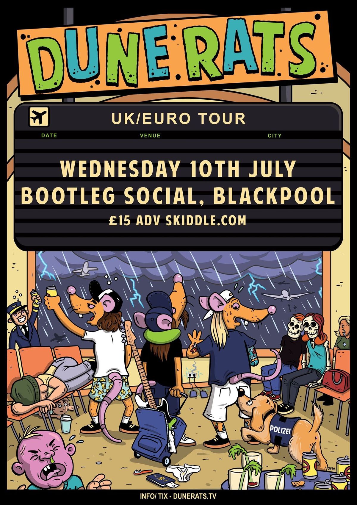 Dune Rats (AU) + Anxiety Trip at Bootleg Social, Blackpool