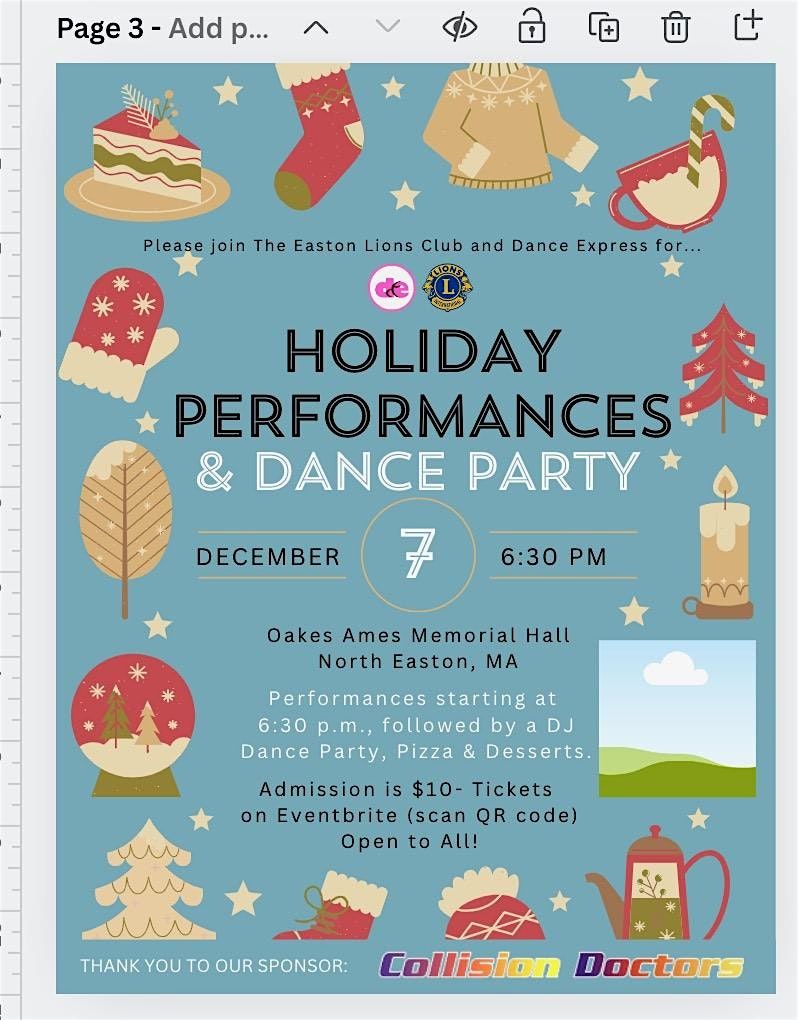 Holiday Festival DE Dance Show and Party