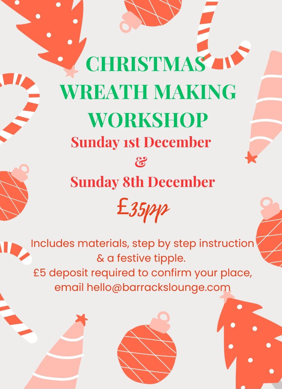 Wreath making workshop 