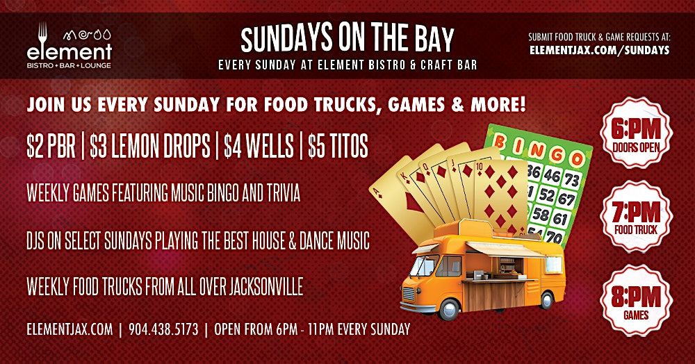 Sundays On The Bay at Element Bistro | 7.21.24