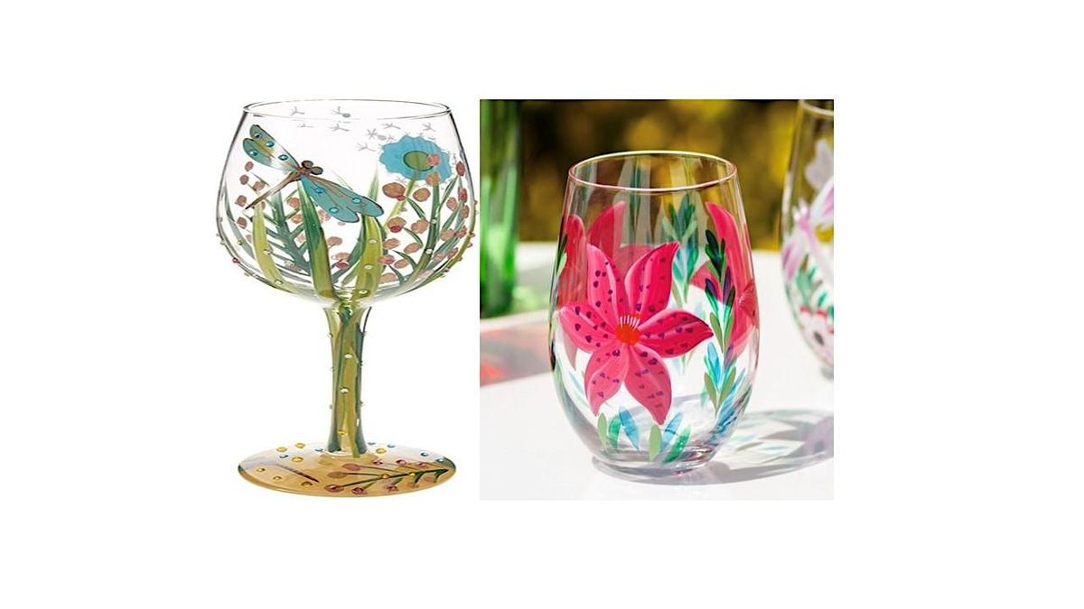 Paint & Sip Wine Glasses at Orchard Creek Restaurant and Golf Coarse