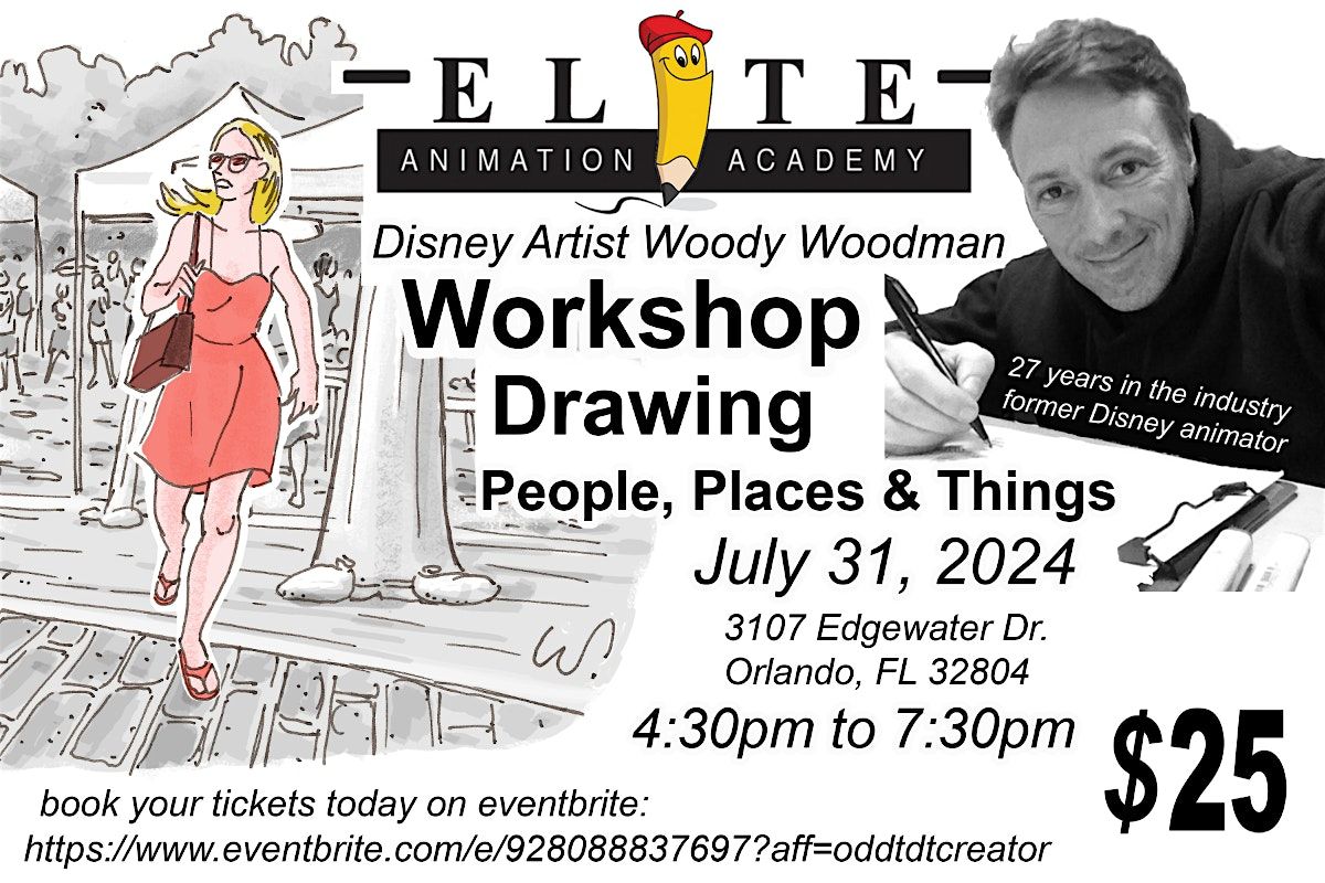 Drawing People Places & Things Workshop