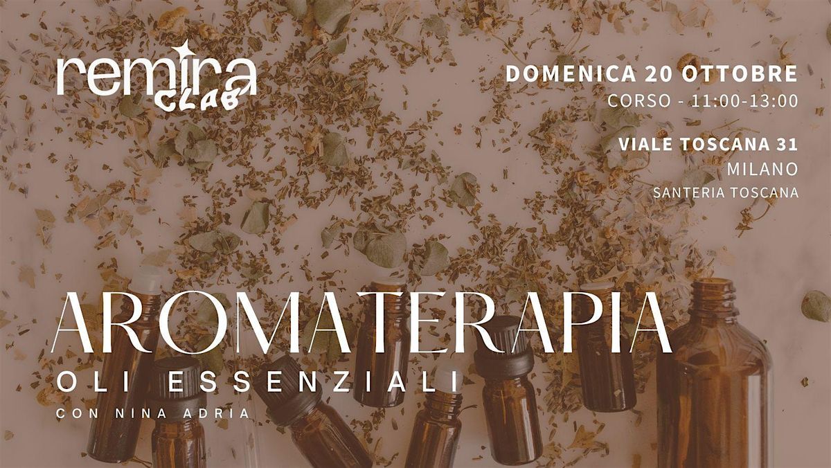 Aromaterapia con oli essenziali 2O Ottobre