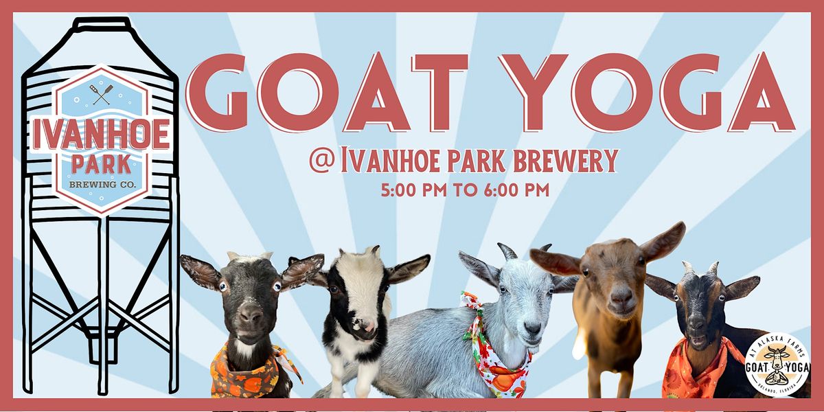 Ivanhoe Park Brewery Goat Yoga