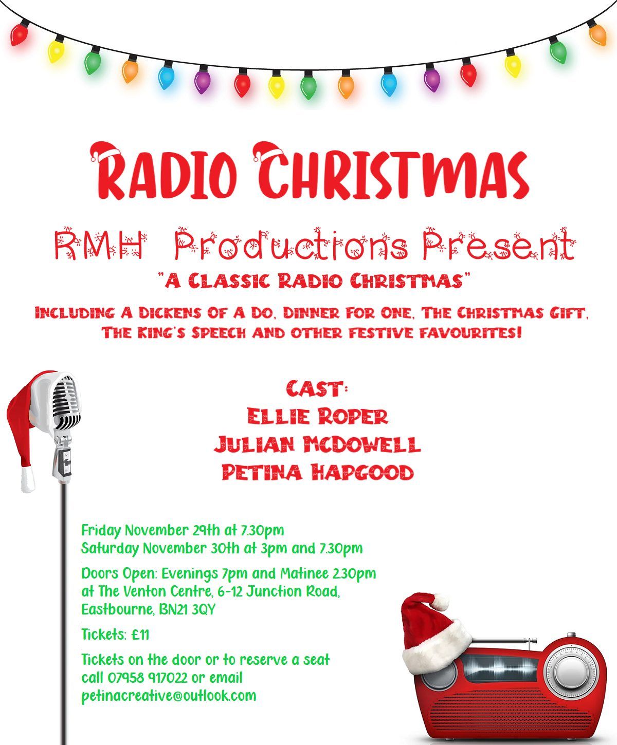 A Radio Christmas - Tickets on the door \u00a311 