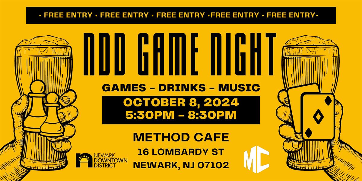 NDD Game Night at Method Cafe