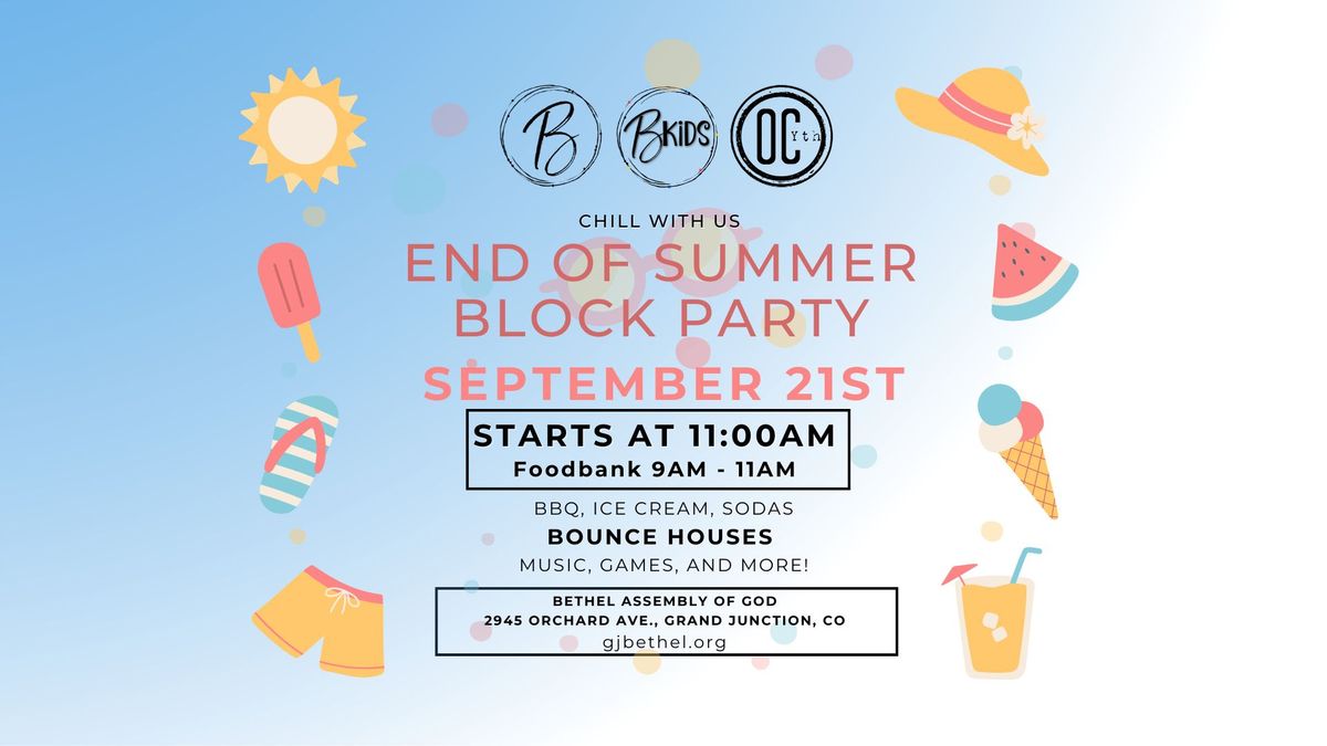 End of Summer Block Party