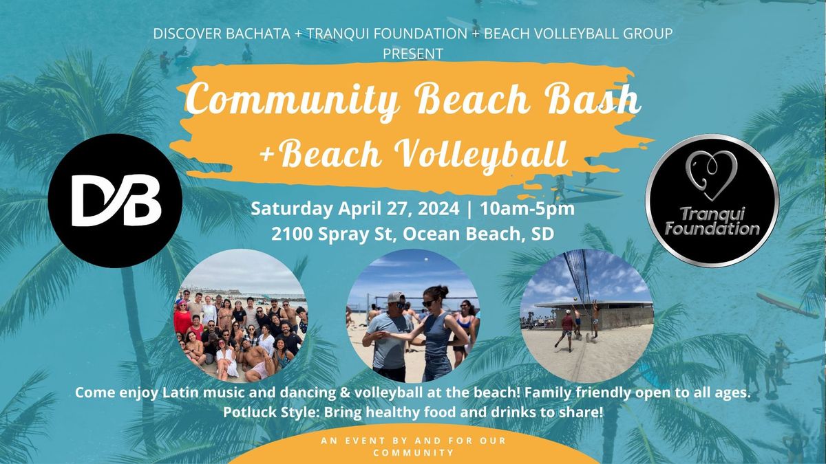 Discover Bachata & Tranqui Foundation Presents Community Beach Bash + Beach Volleyball