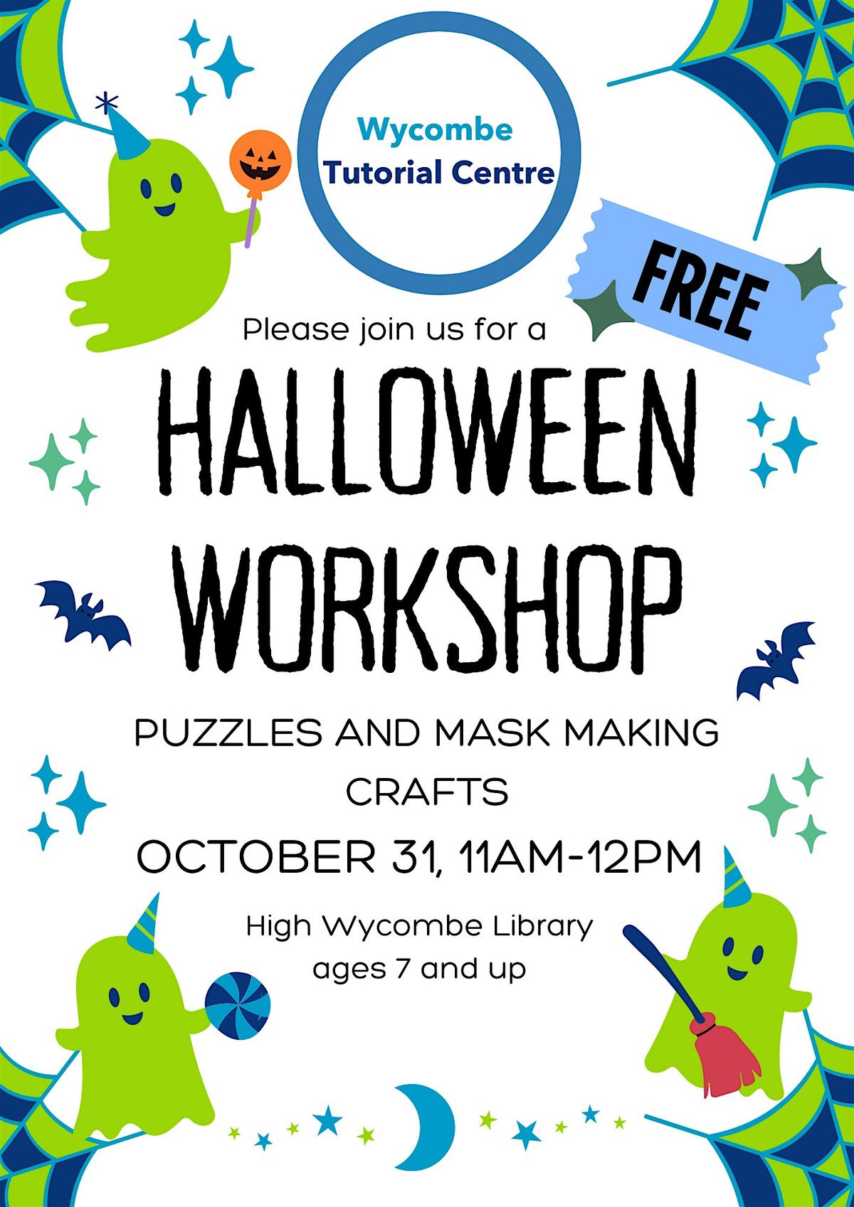 Free halloween craft workshop!