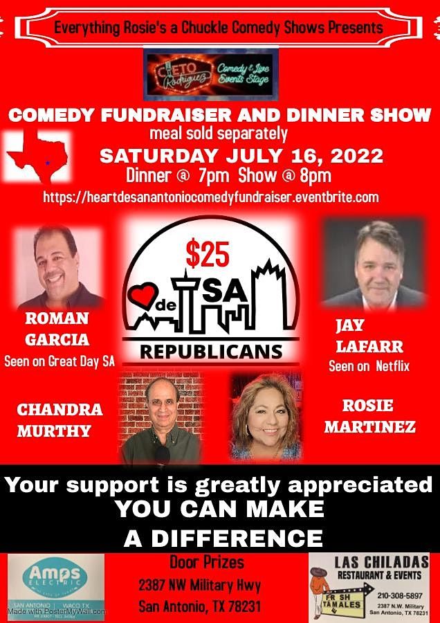 HEART de SA Republicans Comedy Fundraiser