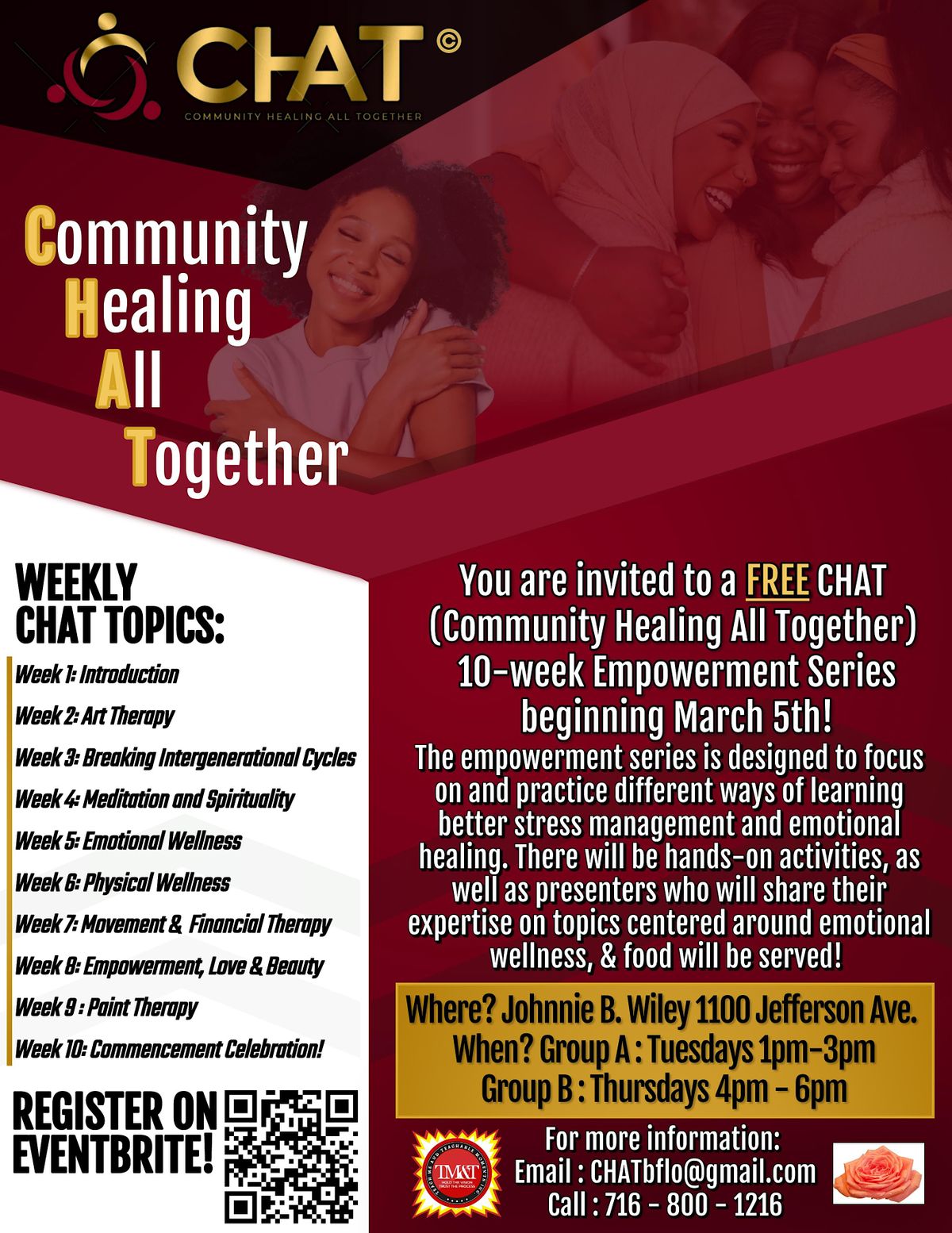 COMMUNITY HEALING ALL TOGETHER CHAT EMPOWERMENT SERIES