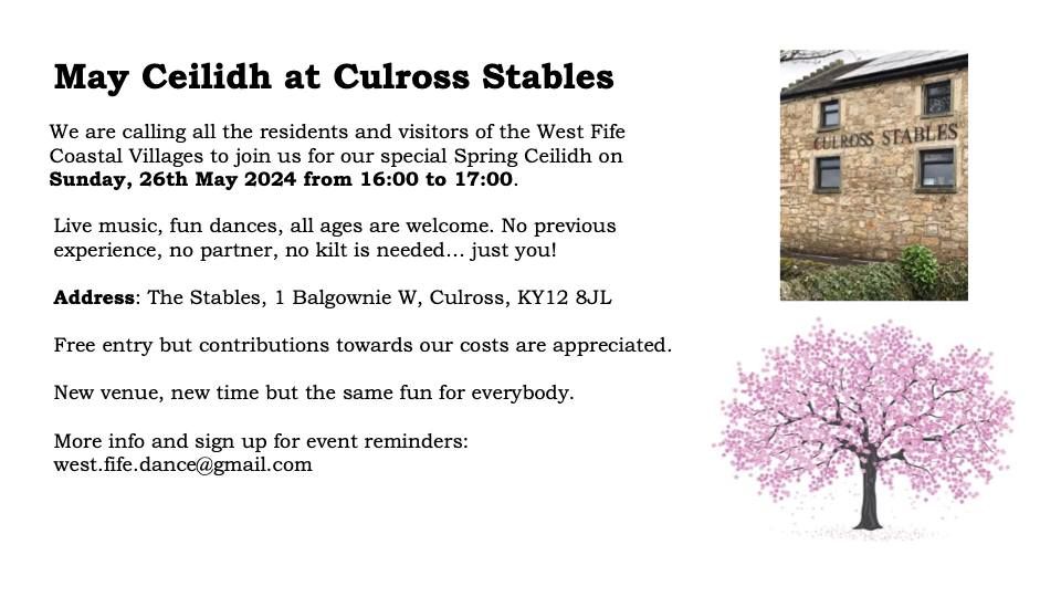 May Ceilidh at Culross Stables