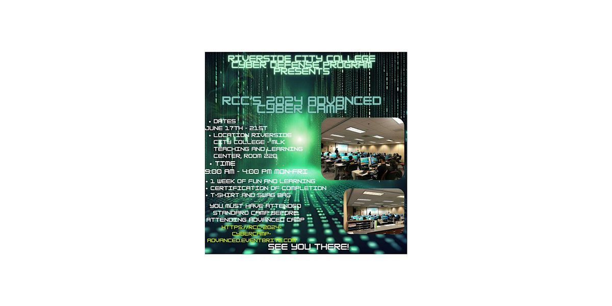 2024 RCC Cybersecurity Advanced Cyber Camp