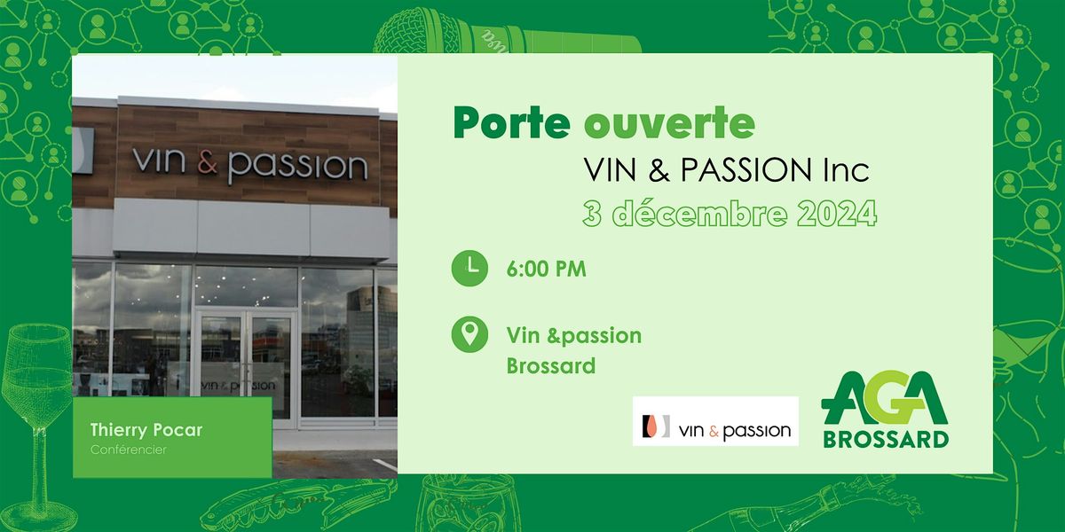 Porte ouverte- SOIR\u00c9E EXCLUSIVE : Vin et d\u00e9couverte