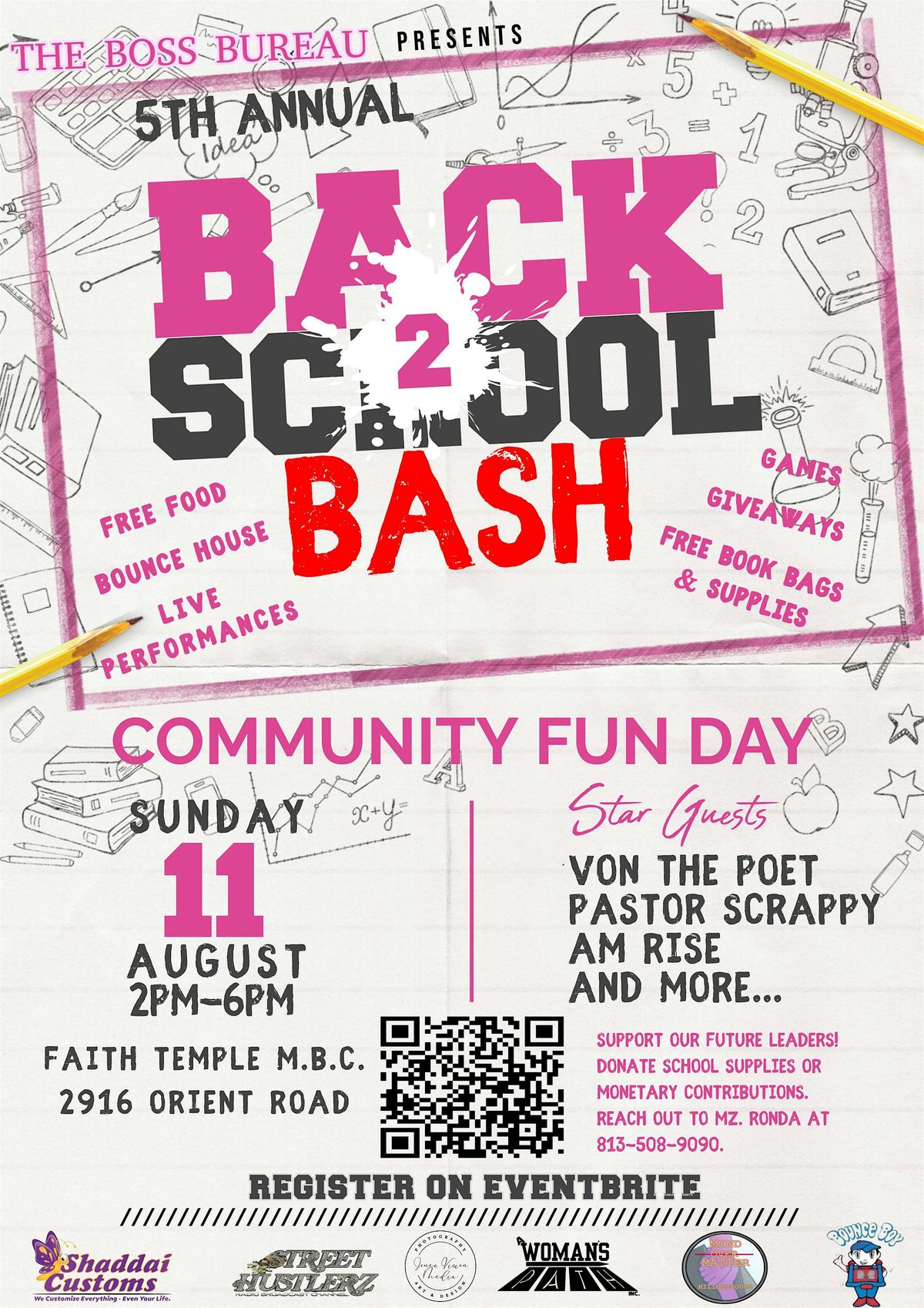 5th Annual Back to School Bash Community Fun Day