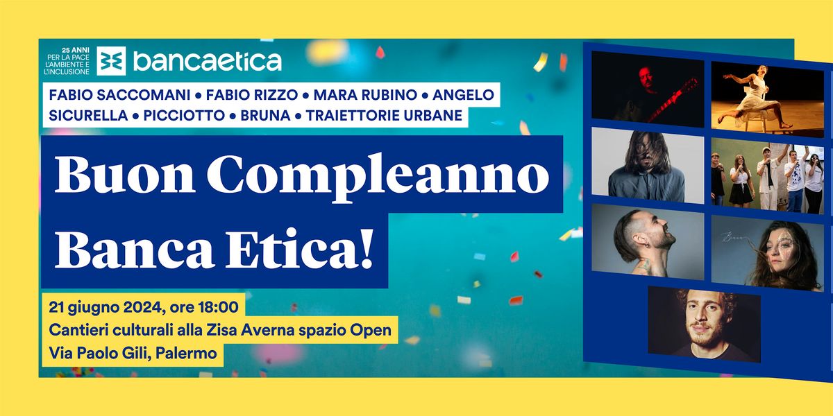 Buon compleanno Banca Etica a Palermo
